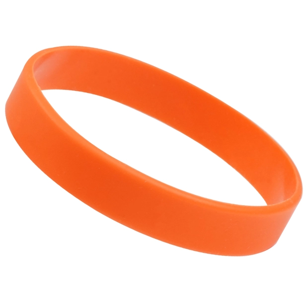 無地即納シリコンリストバンド(オレンジ)