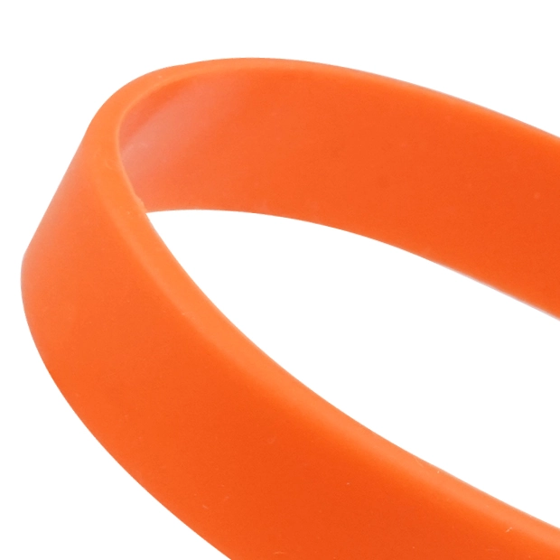 無地即納シリコンリストバンド(オレンジ) - サムネイル 2