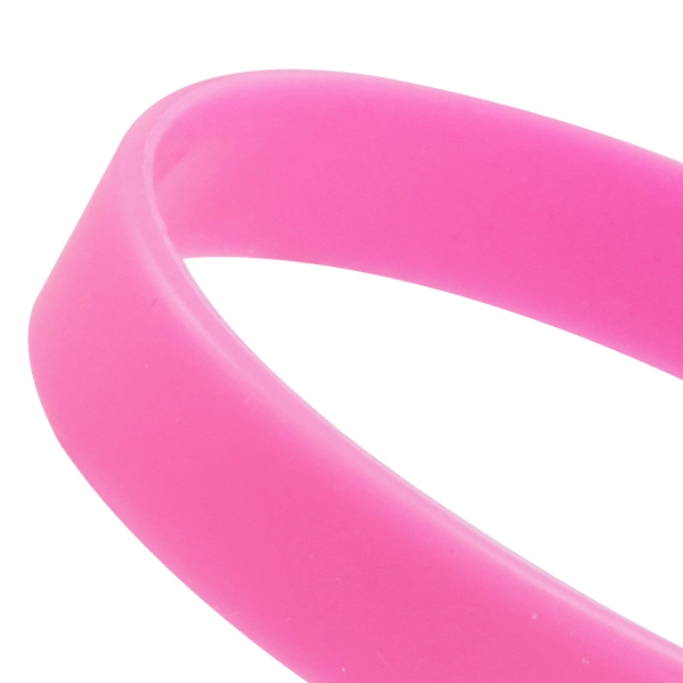 無地即納シリコンリストバンド(ネオンピンク) - サムネイル 2