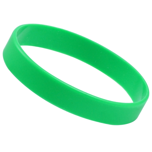 無地即納シリコンリストバンド(グリーン)