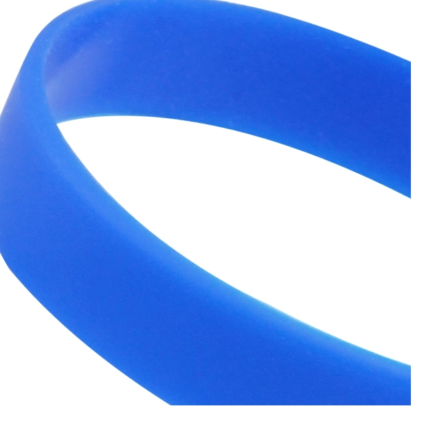 無地即納シリコンリストバンド（ブルー） - サムネイル 2