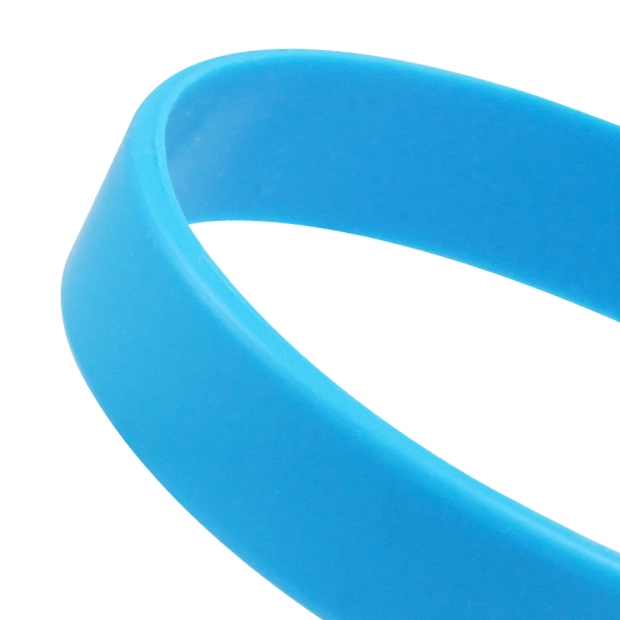 無地即納シリコンリストバンド（ライトブルー） - サムネイル 2