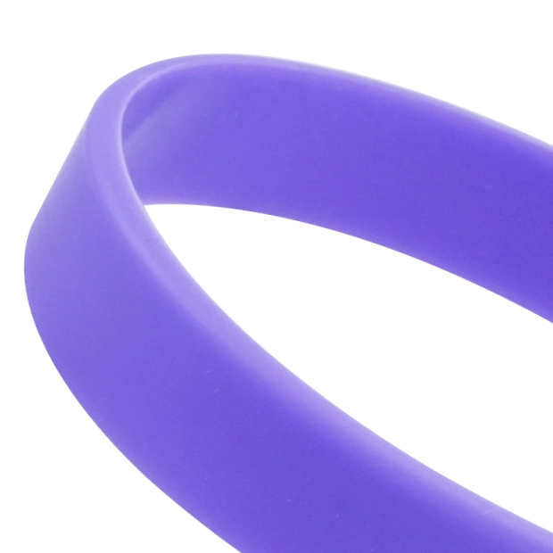 無地即納シリコンリストバンド（パープル） - サムネイル 2