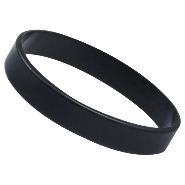 無地即納シリコンリストバンド（ブラック）